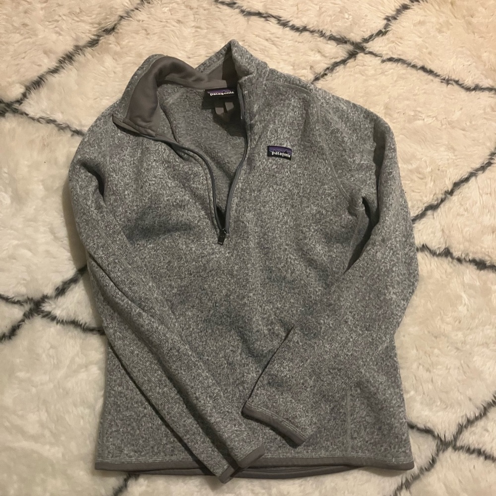 Patagonia Better Sweater Quarter Zip Fleece
Jacket Pullover Gray Size M Women’s